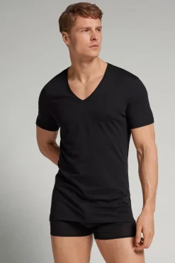 Extrafine Superior Cotton V-Neck T-Shirt