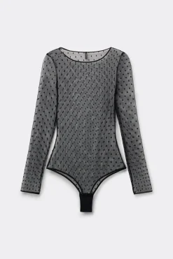 Flirt Fearlessly Long Sleeve Lace Bodysuit