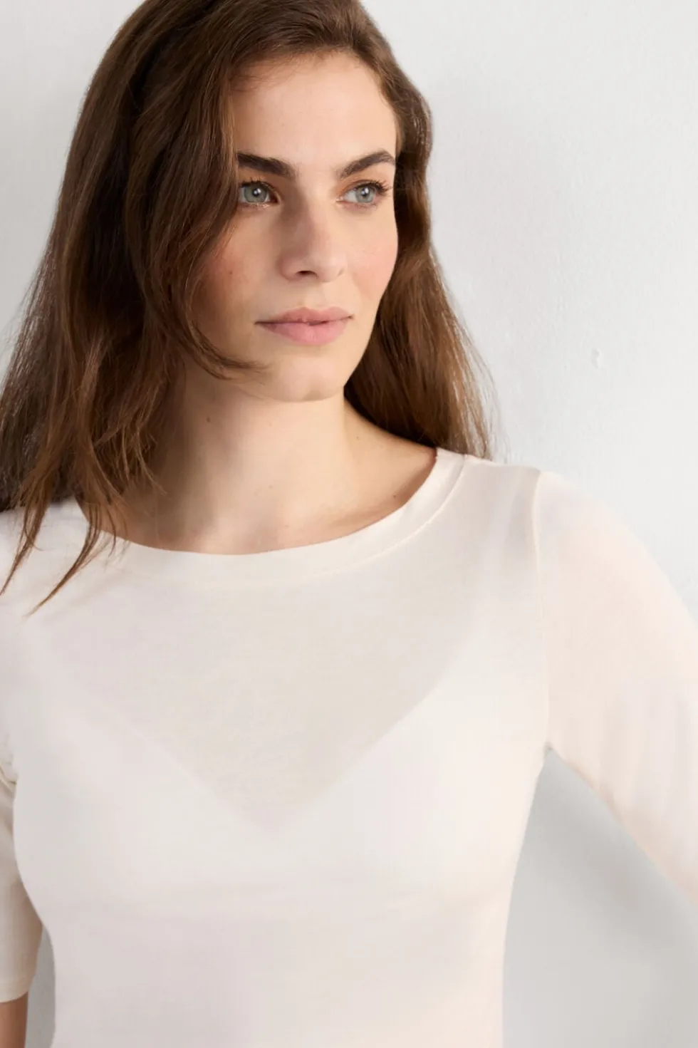 Fresh Bamboo Bateau Neck Top