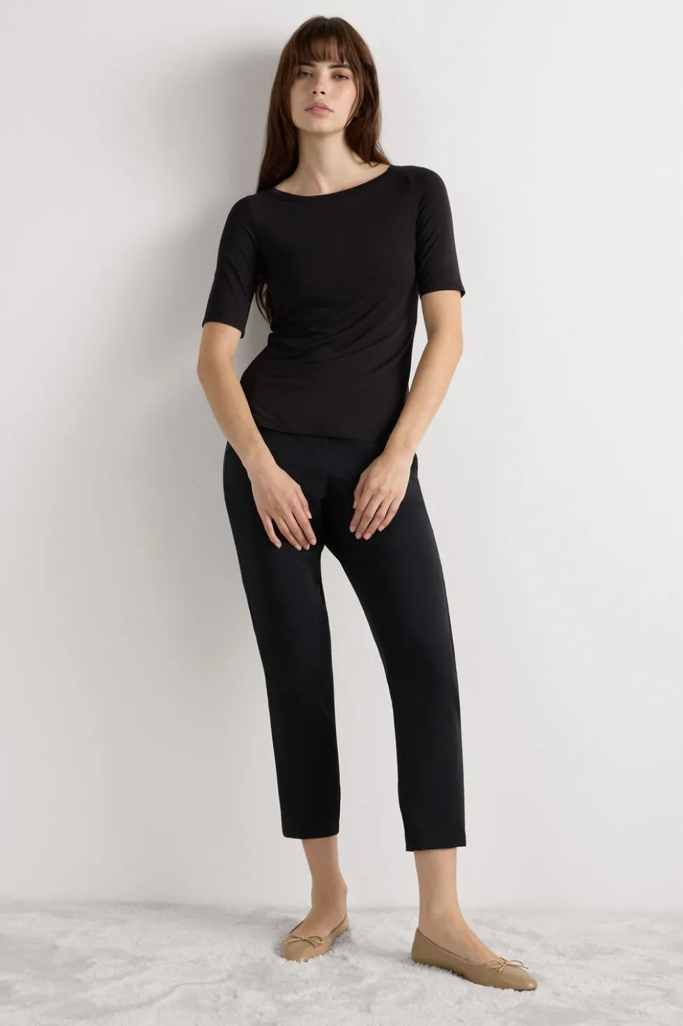 Fresh Bamboo Bateau Neck Top
