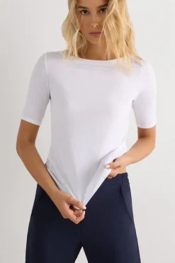 Fresh Bamboo Bateau Neck Top