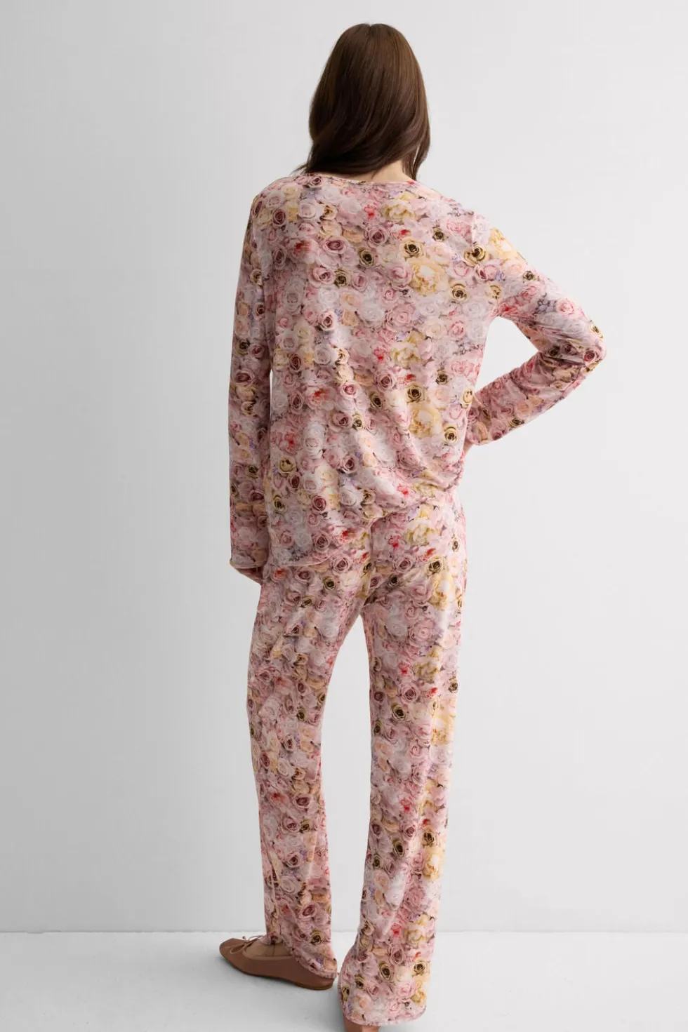 Fresh Bamboo Full Length Pajamas with Blossom Print