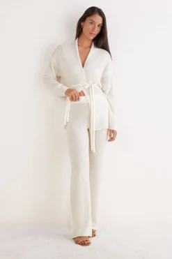 Full Length Palazzo Pants in 100% Cashmere
