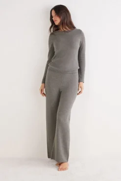 Full Length Palazzo Pants in 100% Cashmere