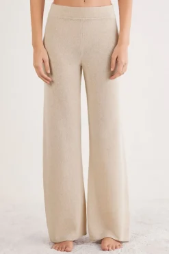 Full Length Palazzo Pants in 100% Cashmere