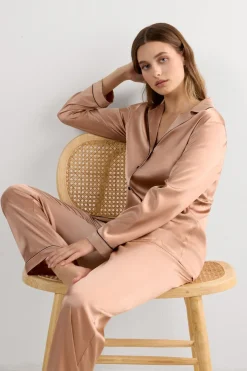 Full Length Silk Pants