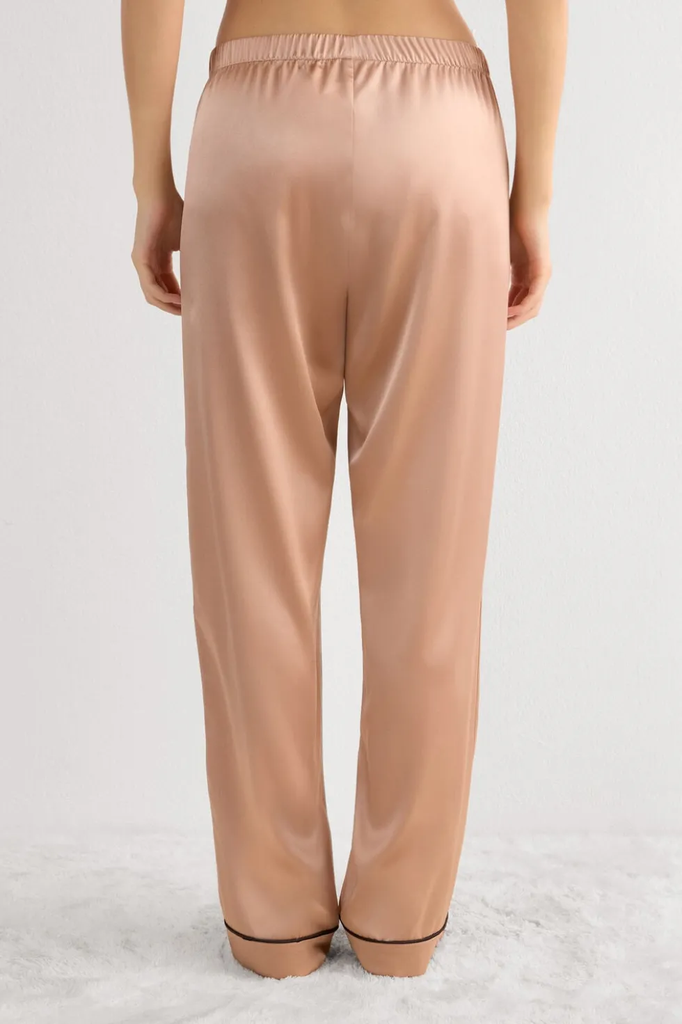 Full Length Silk Pants