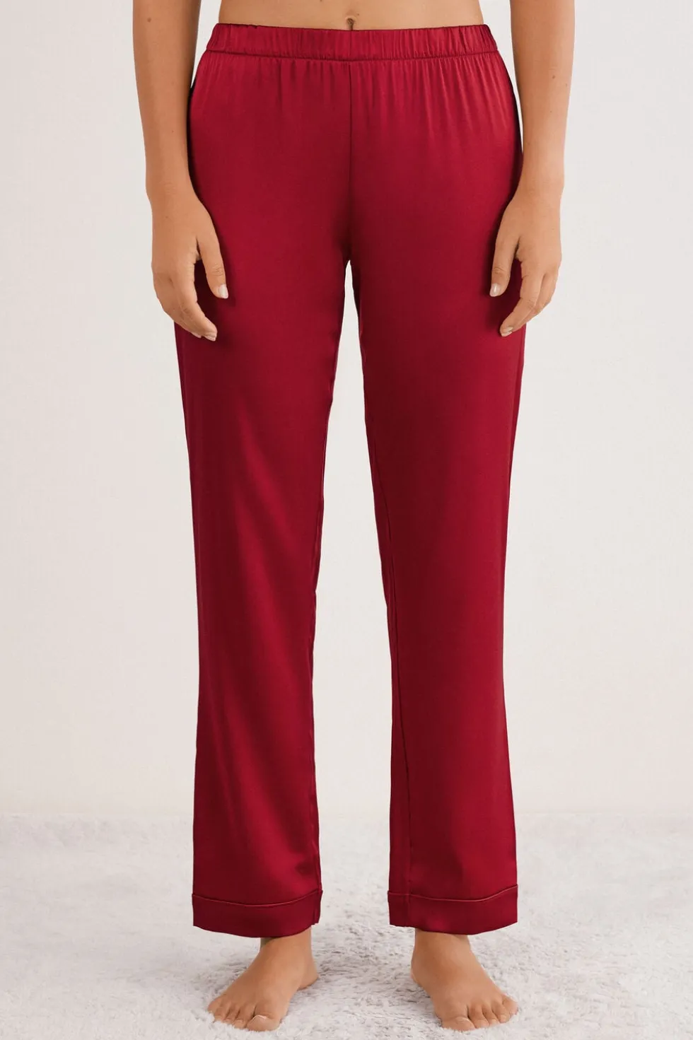Full Length Silk Pants