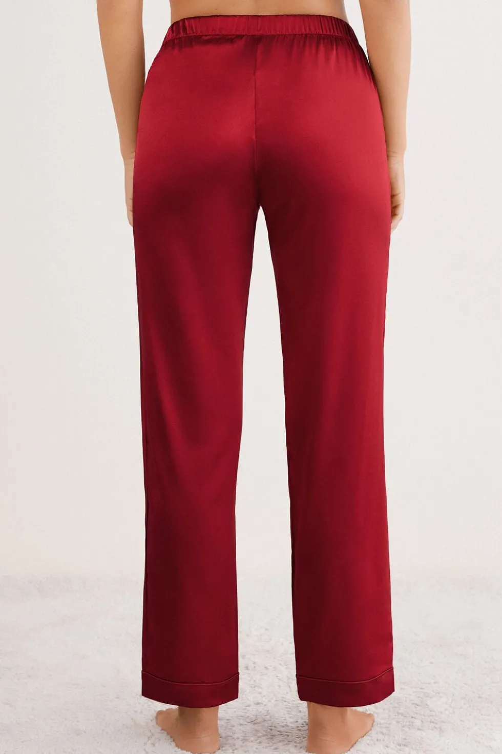 Full Length Silk Pants