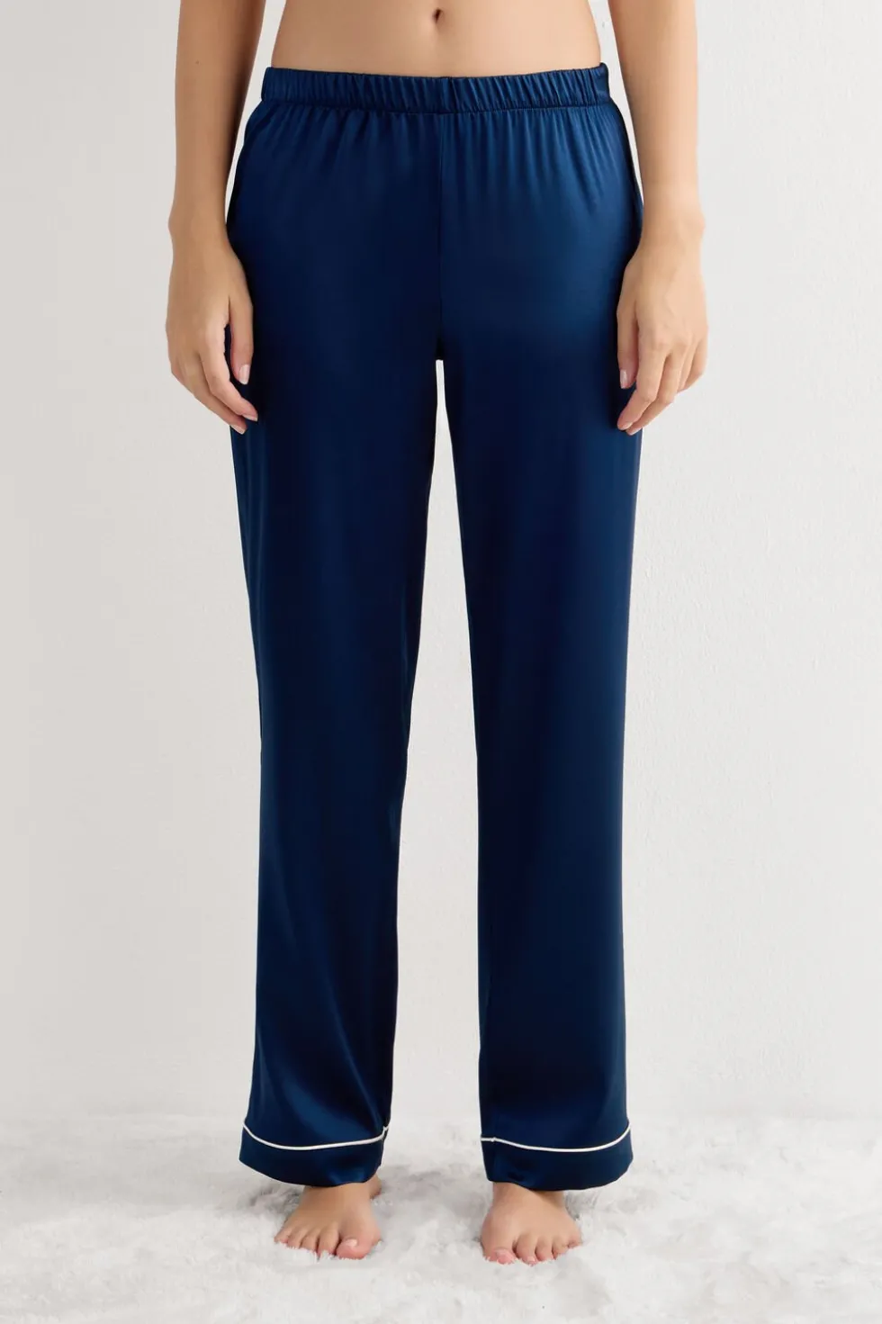 Full Length Silk Pants