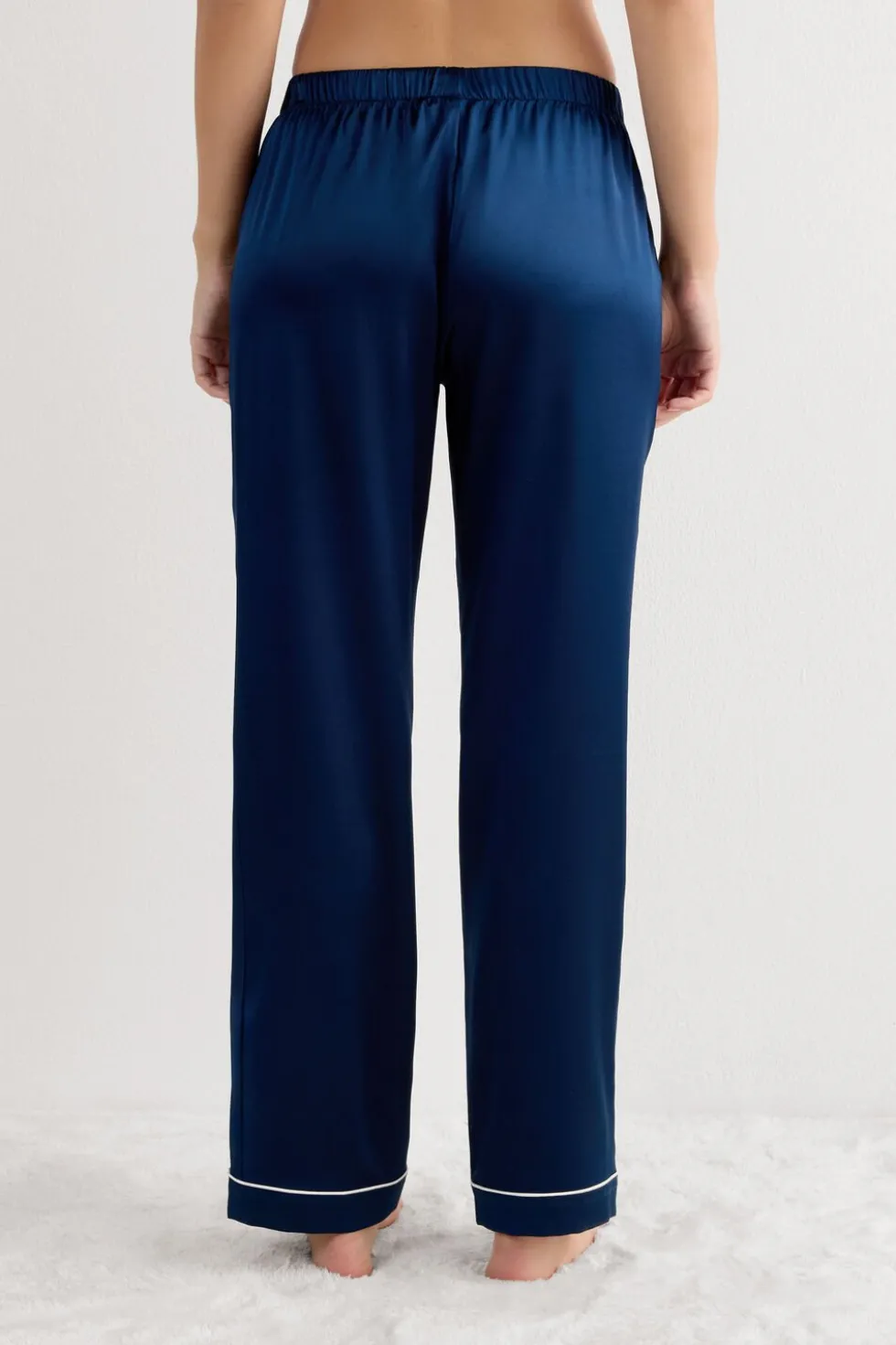 Full Length Silk Pants