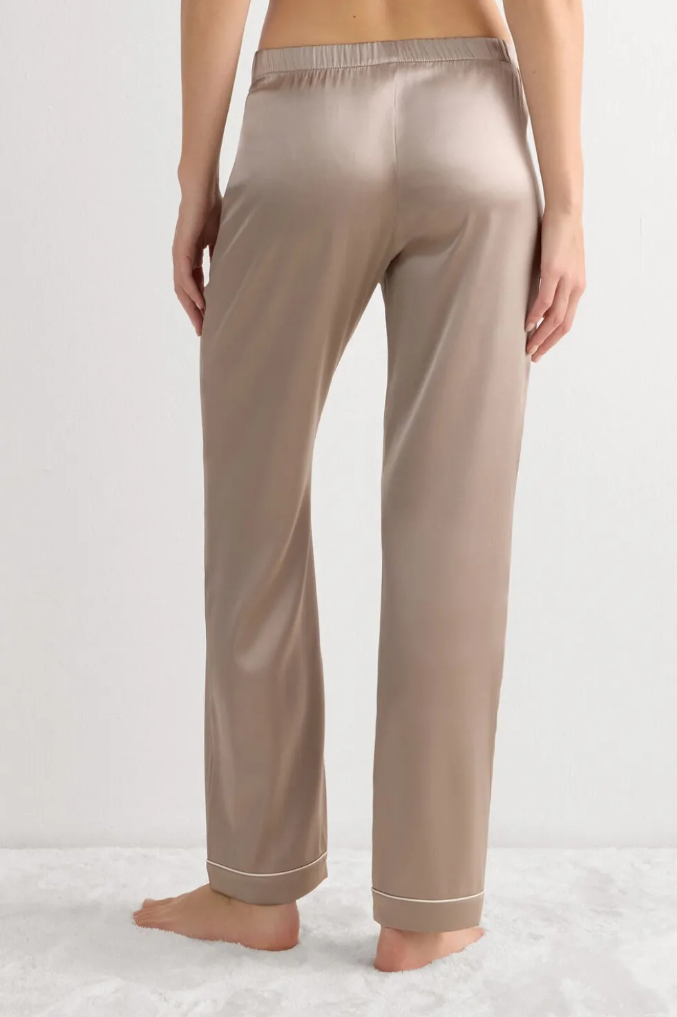 Full Length Silk Pants