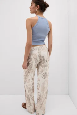 Get Noticed Linen and Viscose Pants