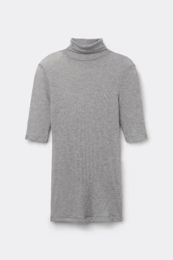 High Collar Top in Ultranatural with Cashmere