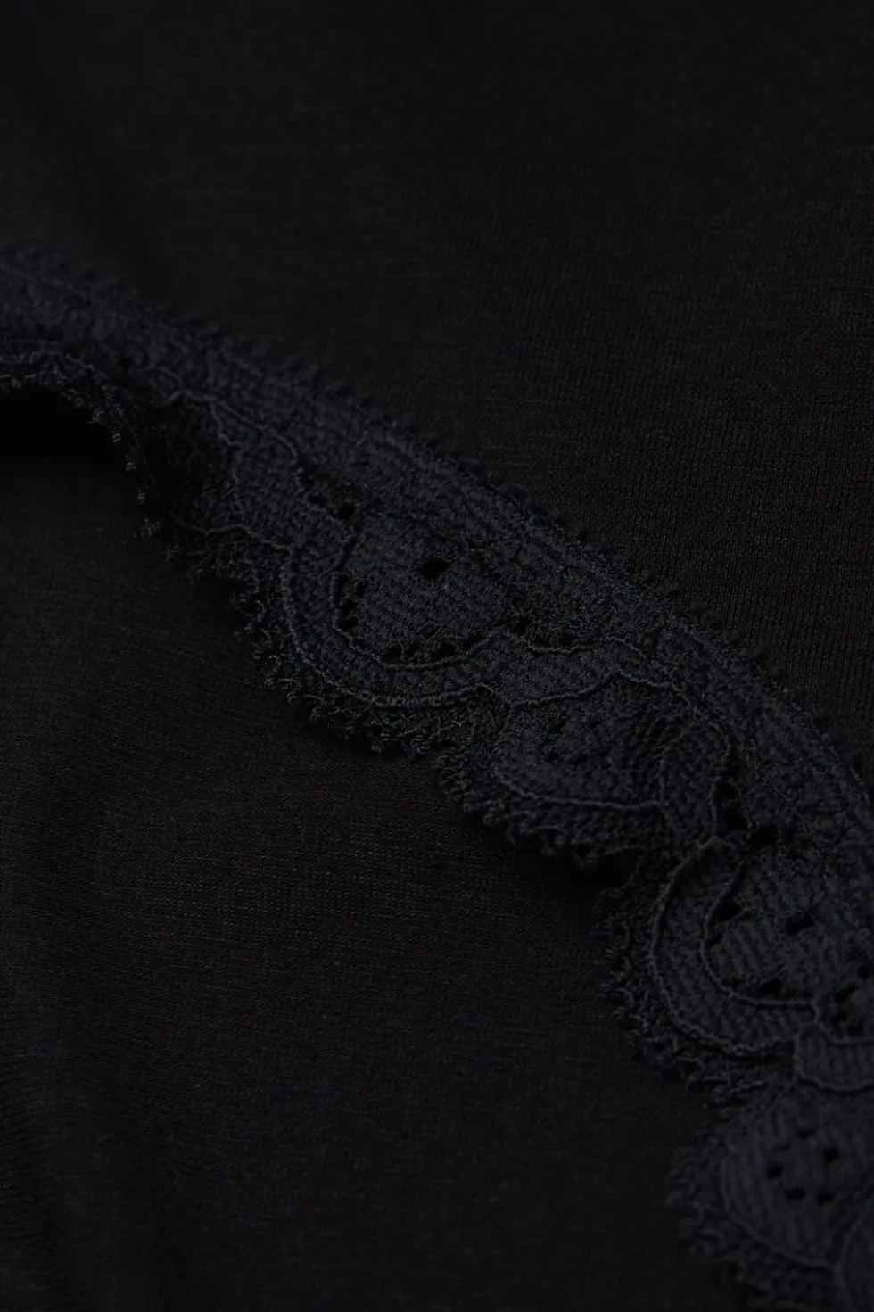 High Rise Cotton and Lace Hipsters