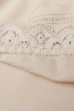 High Rise Cotton and Lace Hipsters