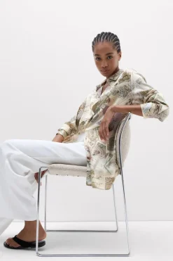 La Dolce Vita Printed Shirt in Silk
