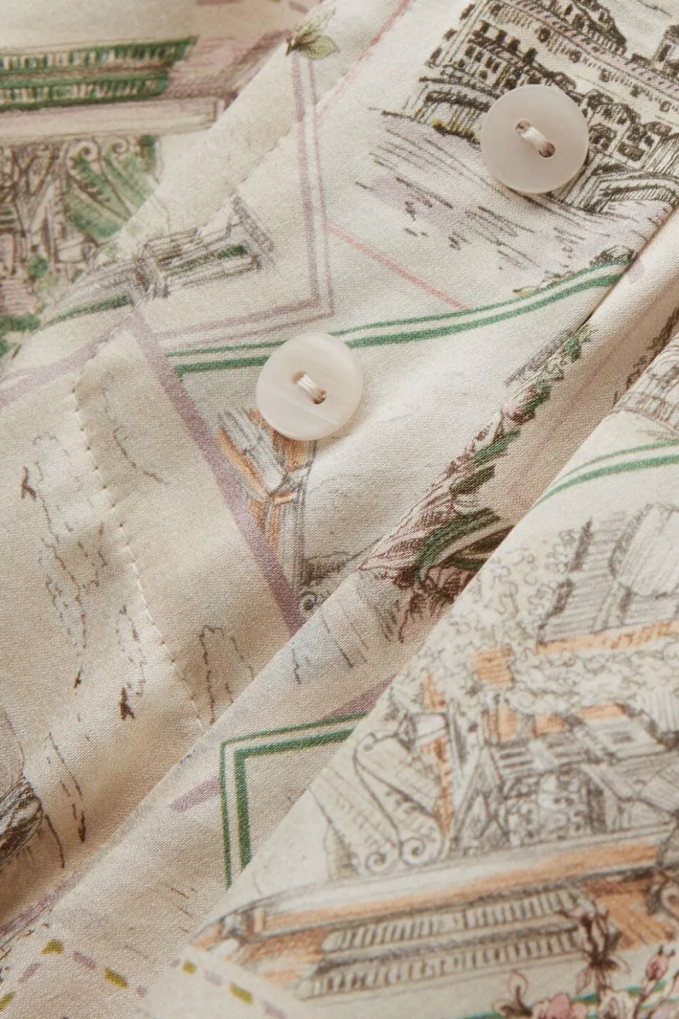 La Dolce Vita Printed Shorts in Silk