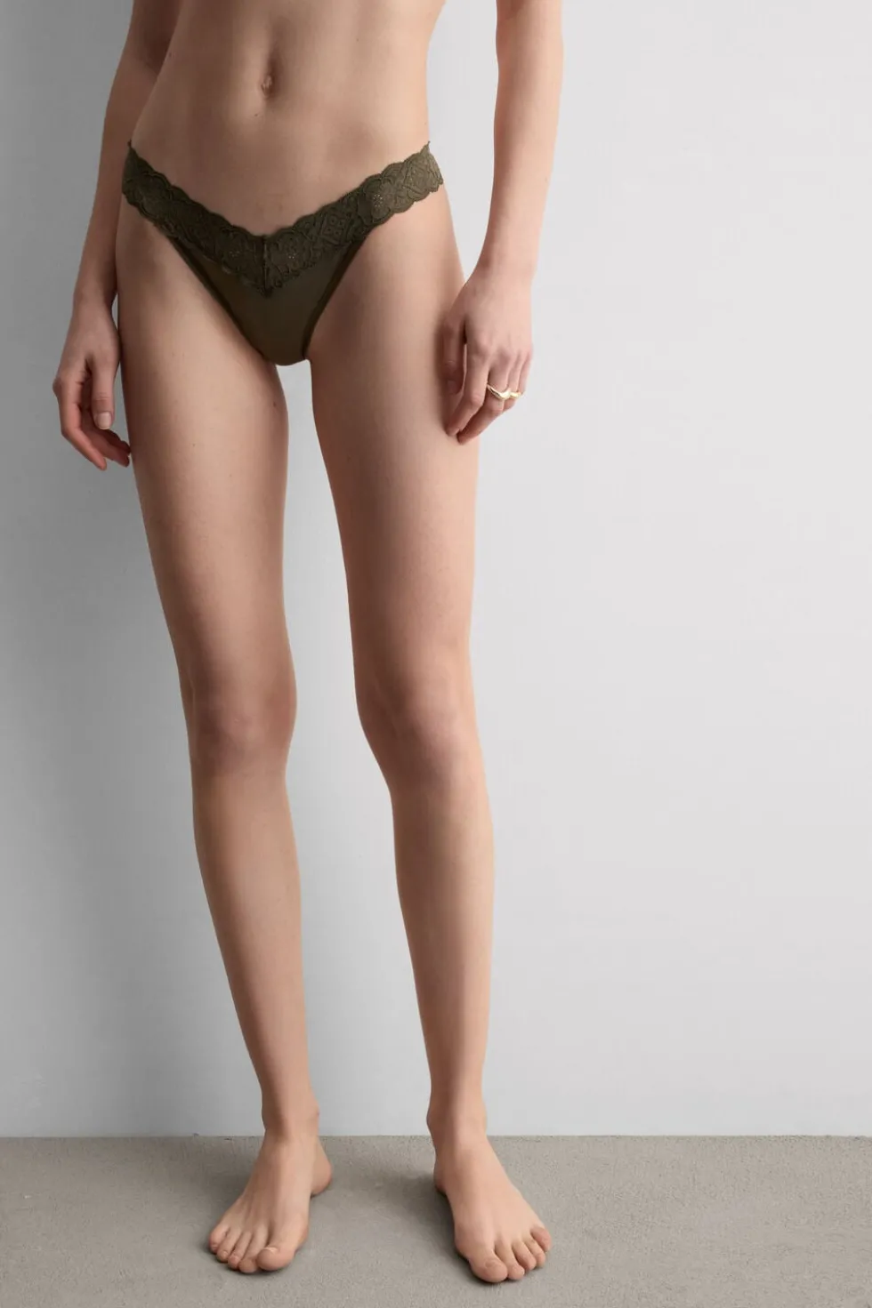 Lace and Microfiber ‘80s Style Brazilian