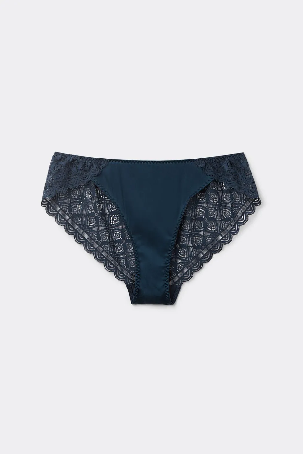 Lace and Silk Bikini Briefs