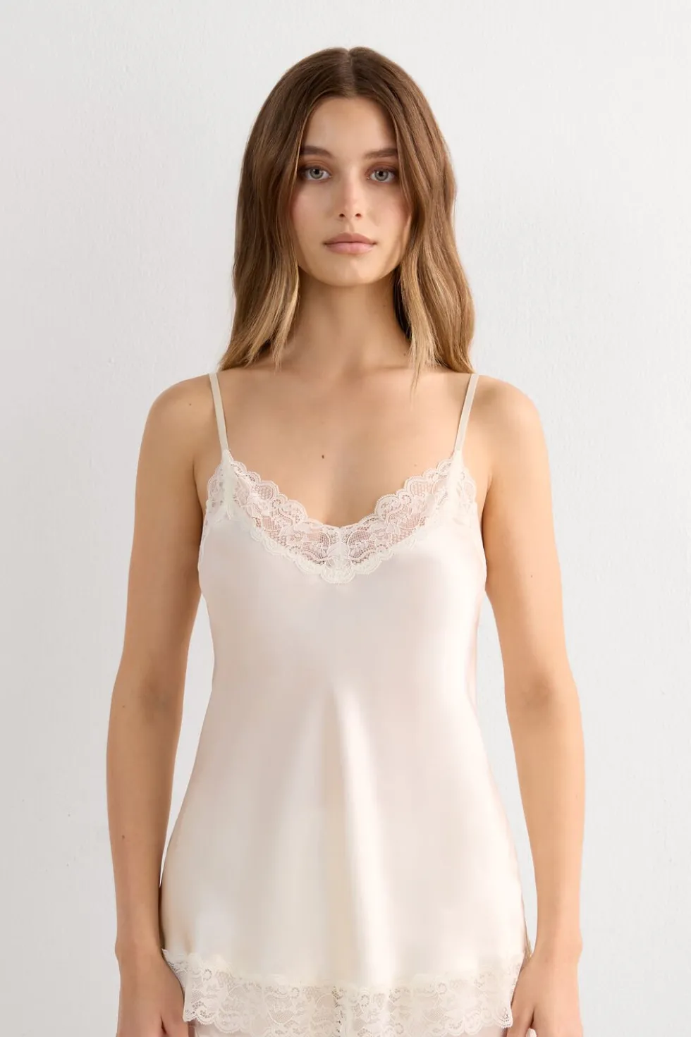 Lace and Silk Top