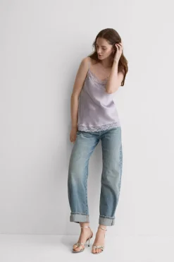 Lace and Silk Top