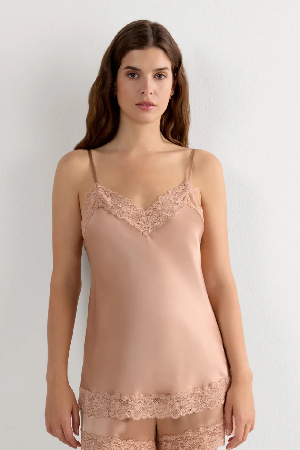 Lace and Silk Top