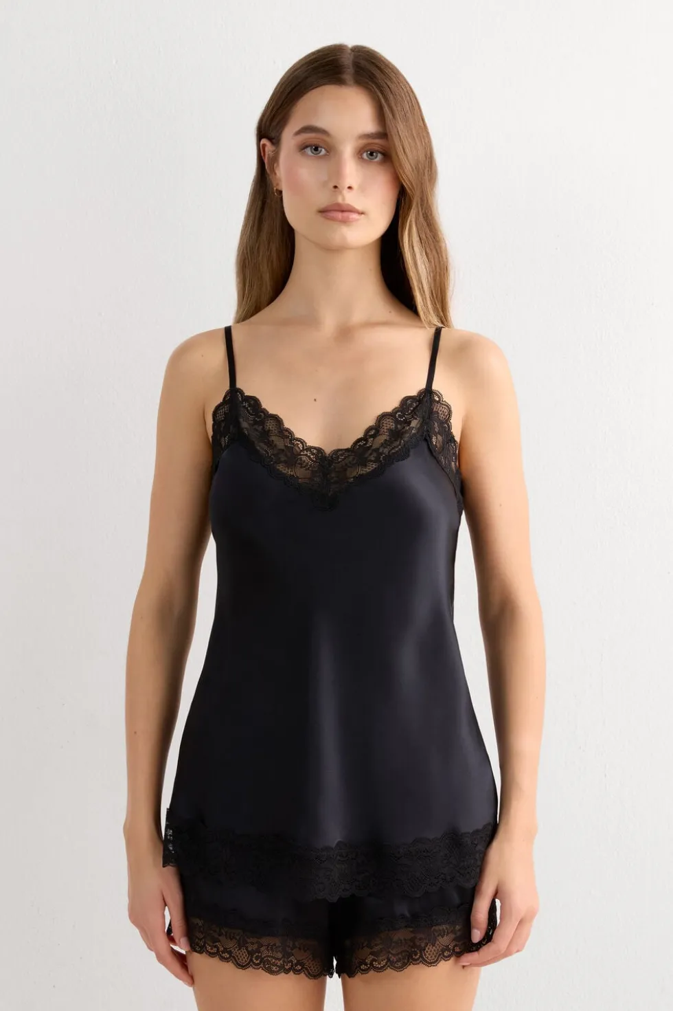 Lace and Silk Top
