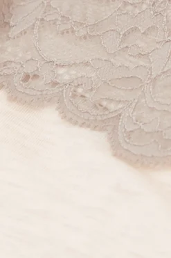 Lace Trim Full Length Pajamas in Modal