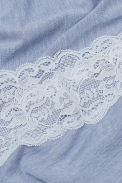 Lace Trim Tank Top Short Pajamas in Modal