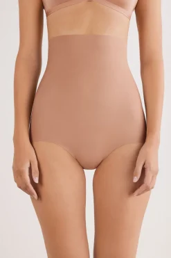 Light Shaping Cotton High Waist Hipsters
