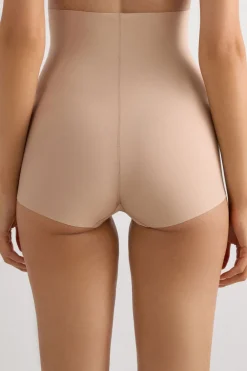 Light Shaping Cotton High Waist Hipsters