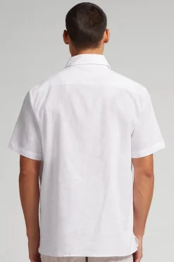 Linen and Cotton Short Sleeve Shirt