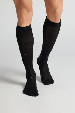 Lisle Knee Socks