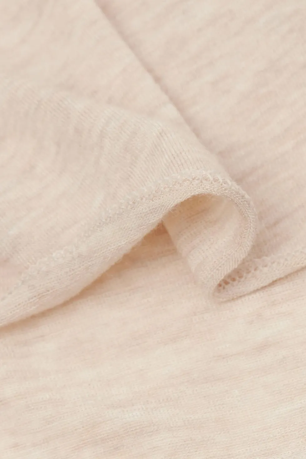 Long Sleeve Scoop Neck Top in Ultralight Modal with Cashmere