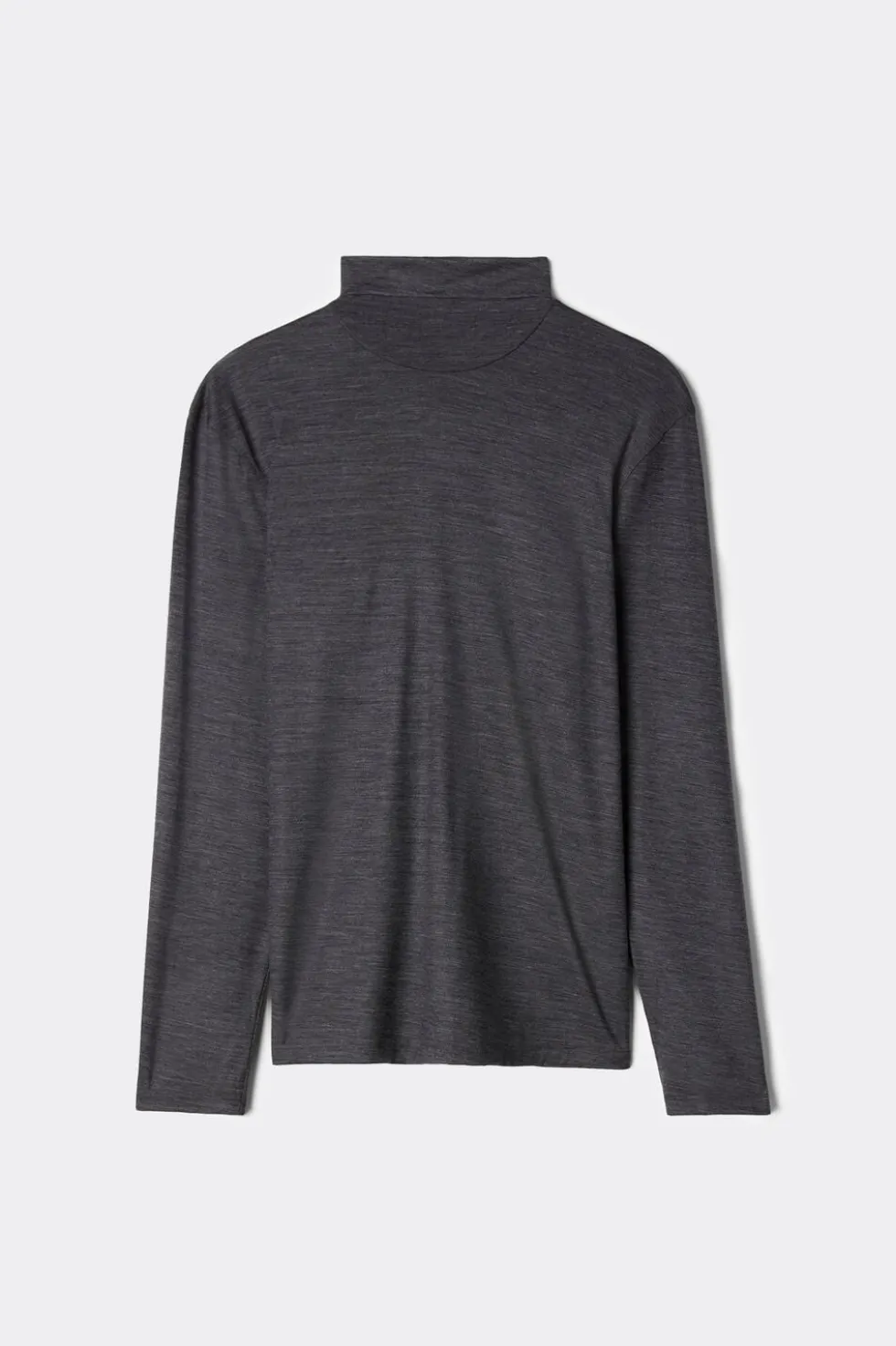 Long-sleeve High-Neck Merino-Wool Top