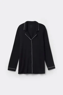 Long-Sleeve Micromodal Pajama Top