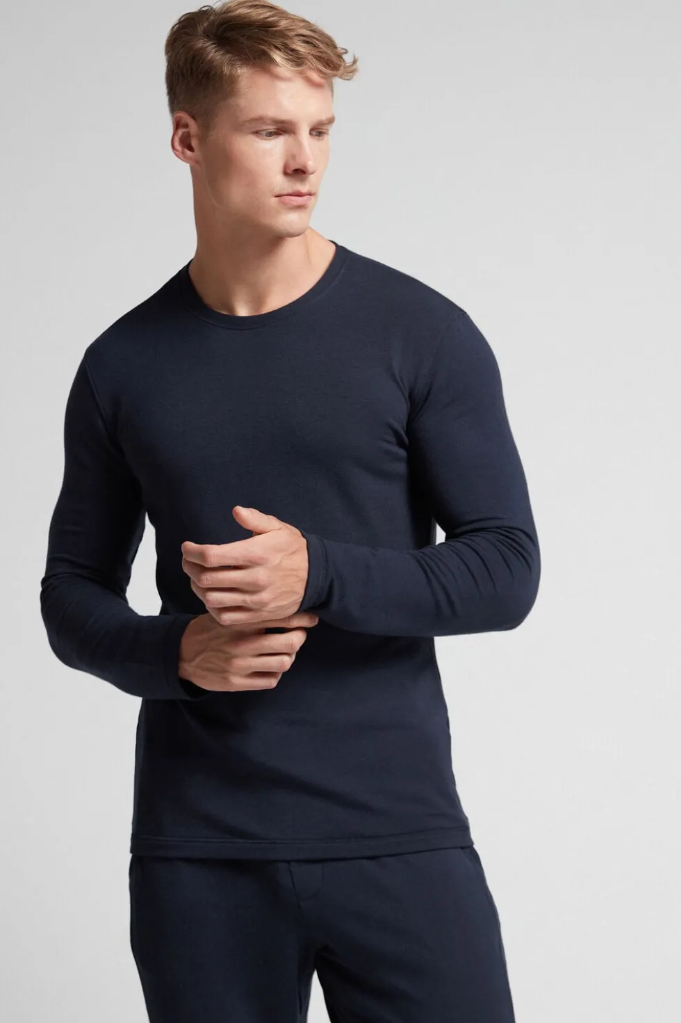 Long-Sleeve Modal-Cashmere Top