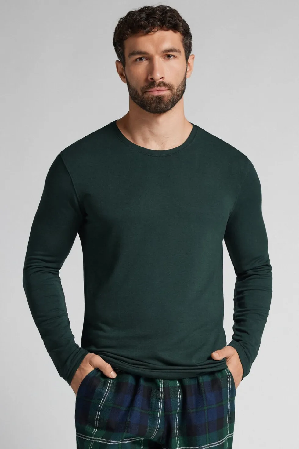 Long-Sleeve Modal-Cashmere Top