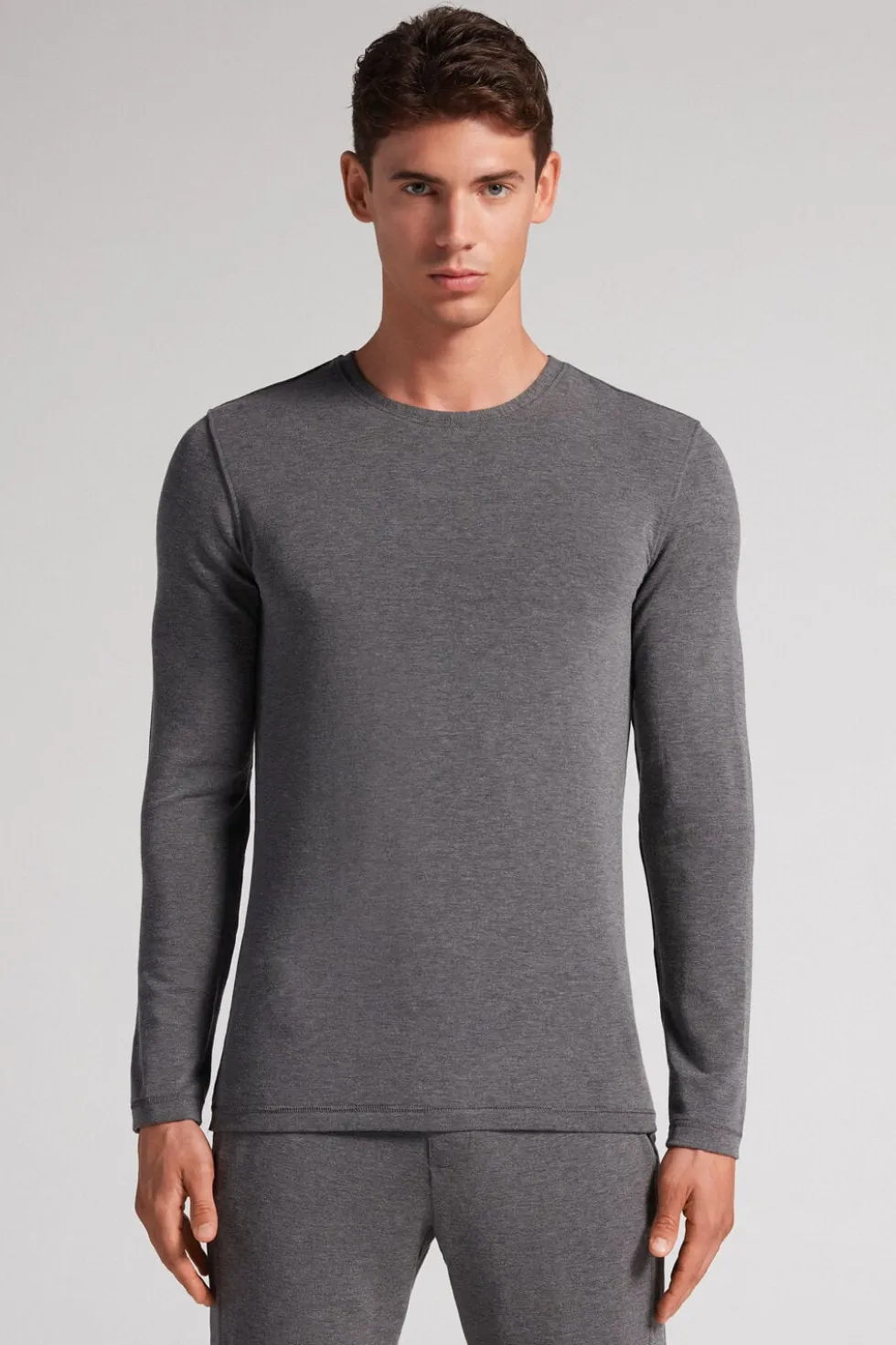 Long-Sleeve Modal-Cashmere Top