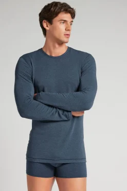 Long-Sleeve Modal-Cashmere Top