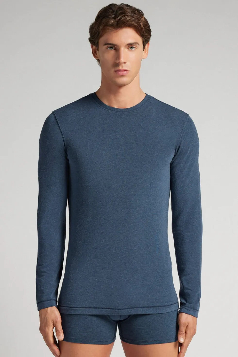 Long-Sleeve Modal-Cashmere Top