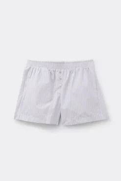 Love Me Tender Striped Shorts in Cotton Cloth