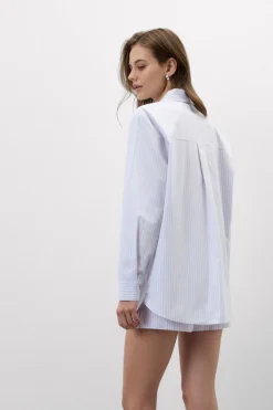 Love Me Tender Striped Shirt in Cotton Cloth