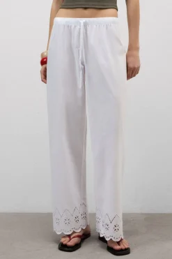 Made with Love Sangallo Cotton Full Length Pants
