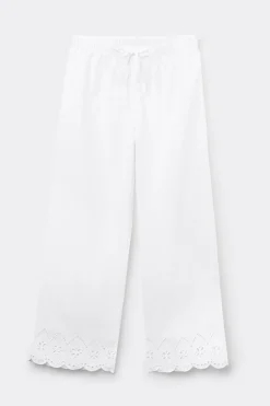 Made with Love Sangallo Cotton Full Length Pants