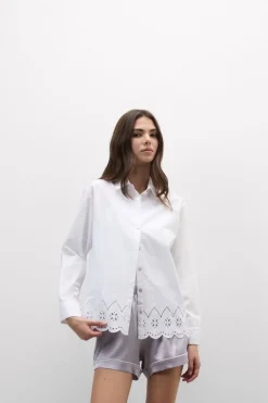 Made with Love Sangallo Cotton Shirt