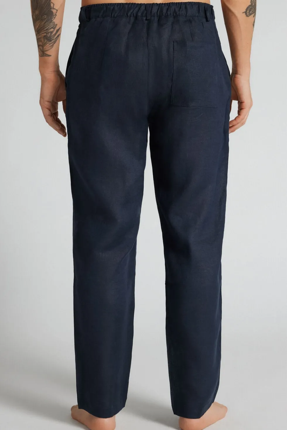Men’s 100% Linen Full Length Pants