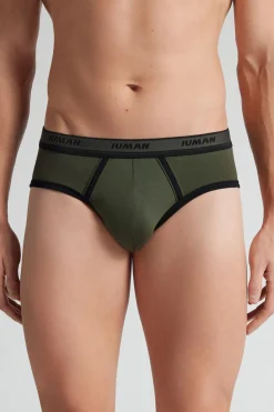 Men’s Superior Cotton Briefs with Logo