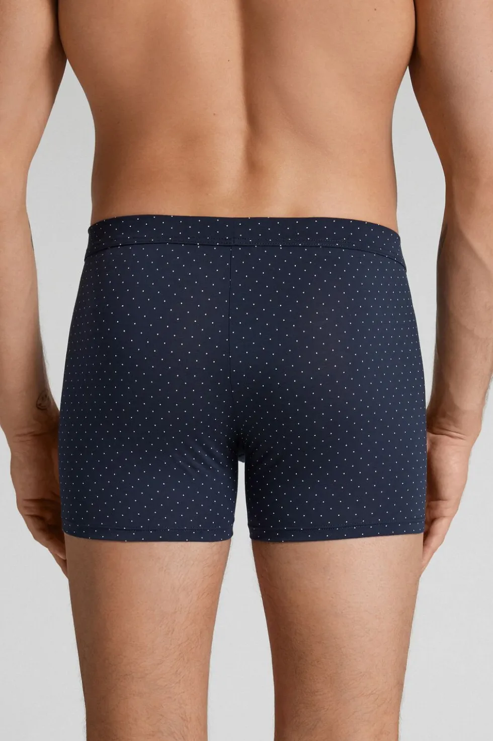 Mercerized Cotton Boxers with Polka Dot Print filo Premium